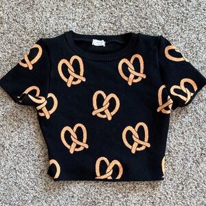 Debut Pretzel Knit Crop Top